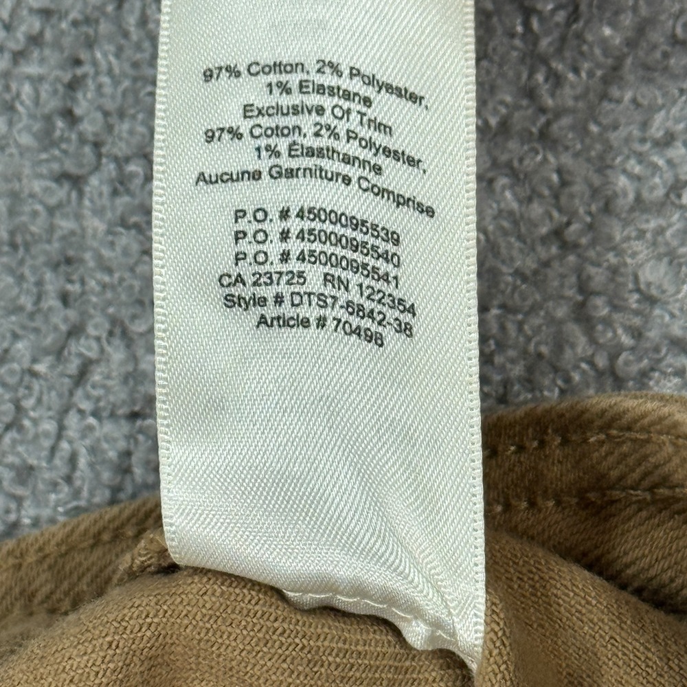 Wilfred Free Baggy Pants Women's 4 Brown Canvas Straight Leg High Rise Utiltiy - Picture 8 of 11